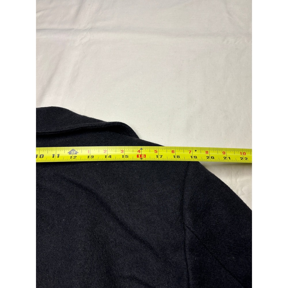 Vintage Sterlingwear Anchor Collection Mens Pea Coat Black Wool USMS 42R USA - Picture 10 of 11